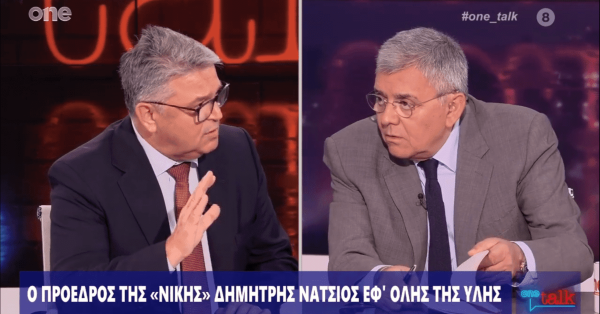 Ο πρόεδρος της ΝΙΚΗΣ Δημήτρης Νατσιός στην εκπομπή One Talk του Τάκη Χατζή